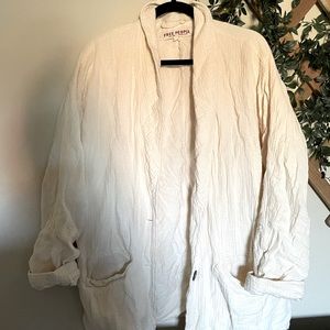 OVERSIZED Free People Cream Blazer